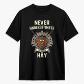 Hay Ancient Tartan Crest 2D T-shirt - Never Underestimate Style